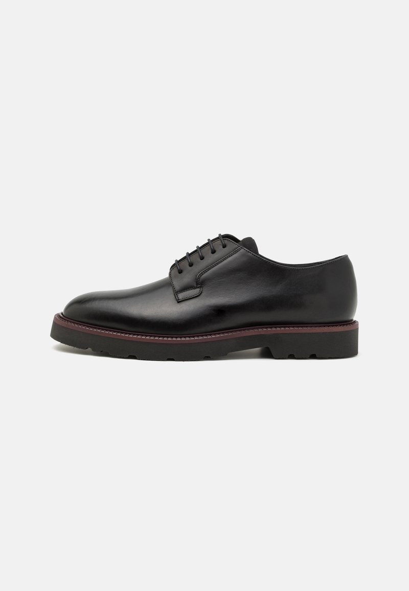 PAUL SMITH Size 10 Black Solid Lace Up Shoes main image 0