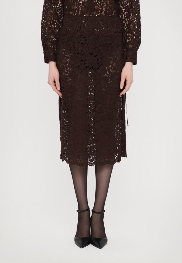 SISSI - Pencil skirt - hot fudge