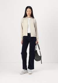 Noisy May NMCORD YOLANDA WIDE LEG - Kelnės - navy blazer