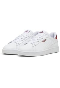 Puma SMASH 3.0 UNISEX - Zapatillas - white-intense red
