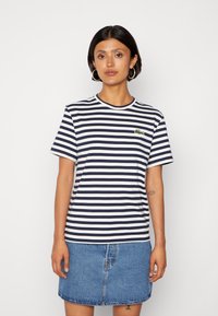 Lacoste - T-shirts med print - marine/farine Miniatyrbilde 1