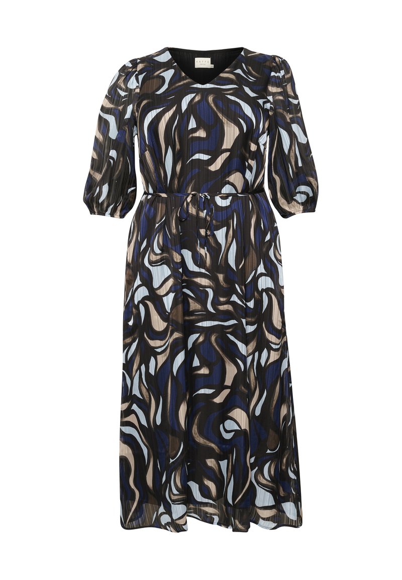 Kaffe Curve Maxi-jurk blauw