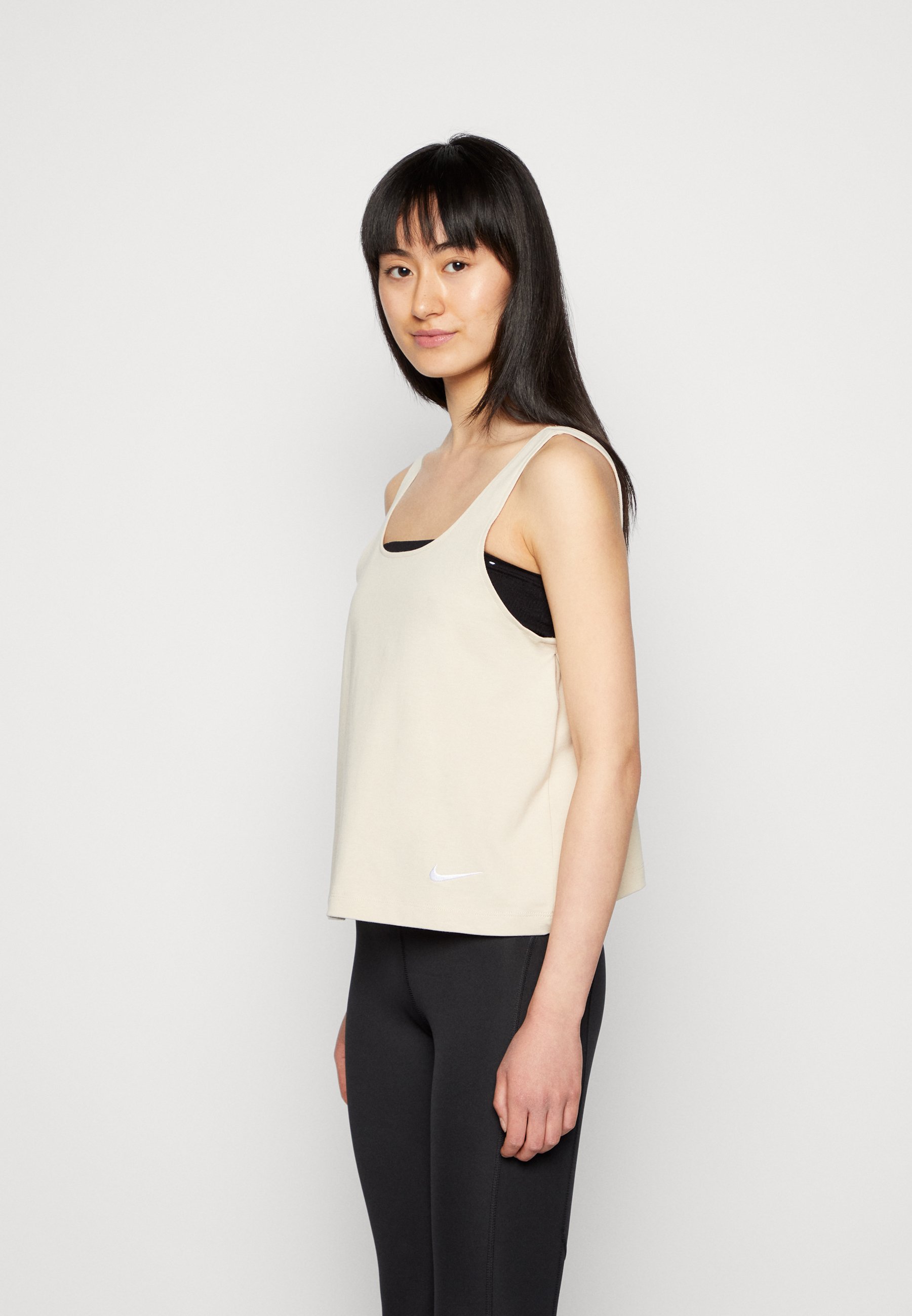 Nike Sportswear TANK - Top - sanddrift/white/beige - Zalando.de