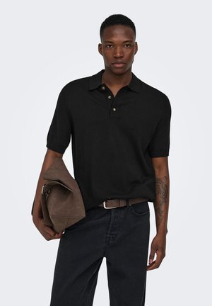 Only & Sons, Knitted neck ONSLOUI Knit - - Pólóing - black
