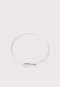 BRUSHED CABLE BRACELET - Pulsera - silver-coloured