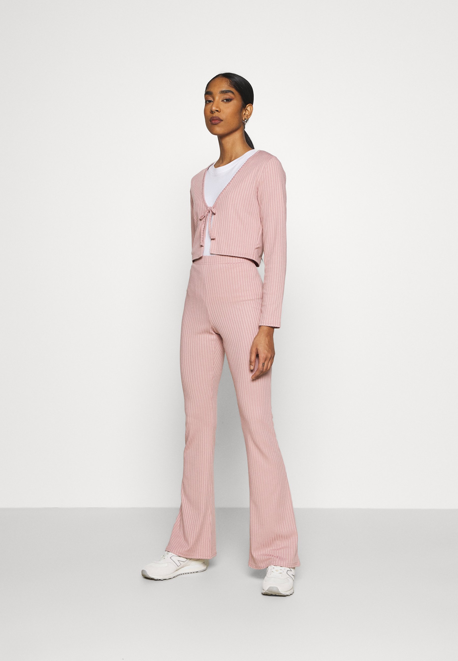 Topshop FLARE AND TIE FRONT SET - Gilet 