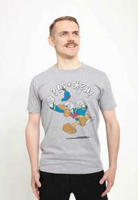 Henry Tiger MICKEY CLASSIC DONALD JUMP UNISEX - T-shirt con stampa - melange grey