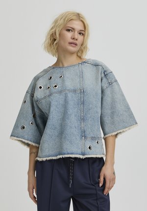 BASAGA REV - Cămașă - vintage tinted indiigo