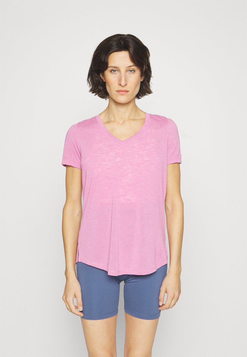 Athleta BREEZY SCOOP V NECK TEE Tshirt basic maritima pink