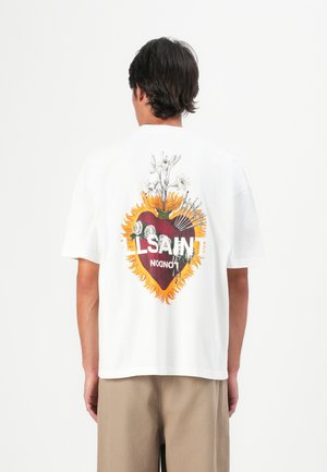 HEARTFELT CREW - T-shirts print - ashen white