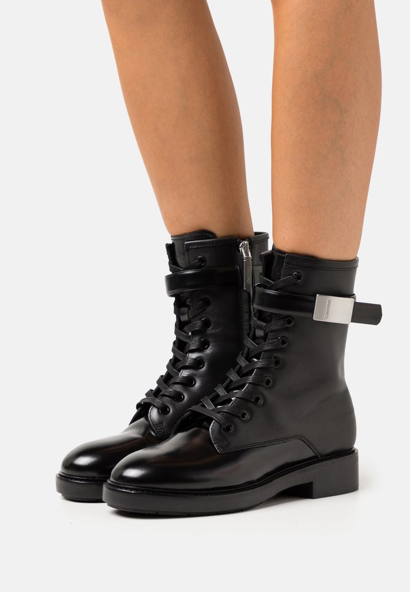 Calvin Klein COMBAT BOOT Laceup ankle boots black Zalando.co.uk