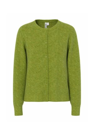 Pieces, PCMALOU LS KNIT CARDIGAN NOOS BC - Vest - woodbine