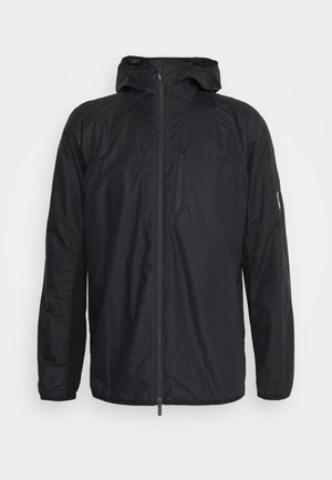 icebreaker MERINO SHELL+COTTON WINDBREAKER - Windbreaker - BLACK