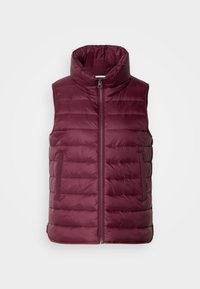 WELT POCKETS - Vest - aubergine red