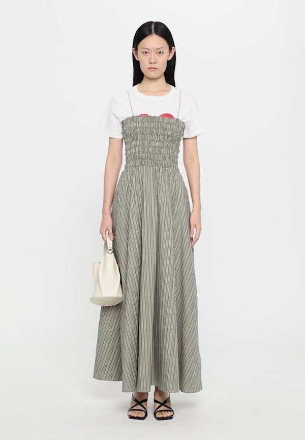LIDA MAXI DRESS - Day dress - khaki stripe2