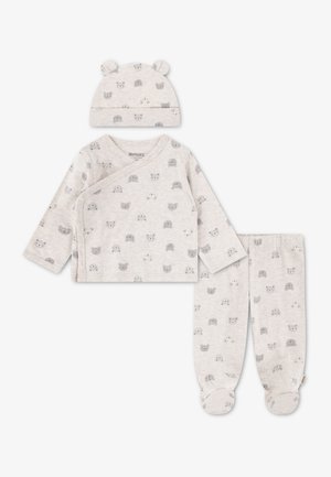 FOOTED PANT ATTACHMEN UNISEX - Pyžamová sada - oatmeal