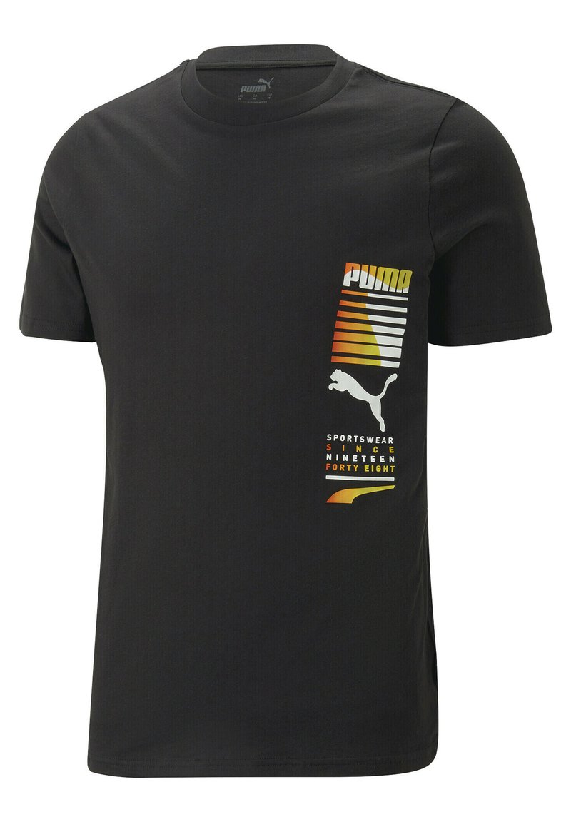 Puma GRAPHICS - Print T-shirt - black - Zalando