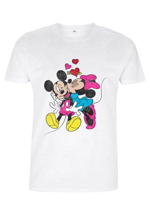 MICKEY MOUSE MICKEY MINNIE LOVE - T-shirt imprimé - white