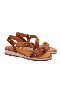 Pikolinos ROQUETAS - Sandalias de cuña - brown