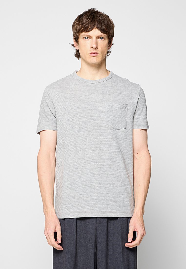 French Connection T-shirt basic grijs French Connection T-shirt basic grijs