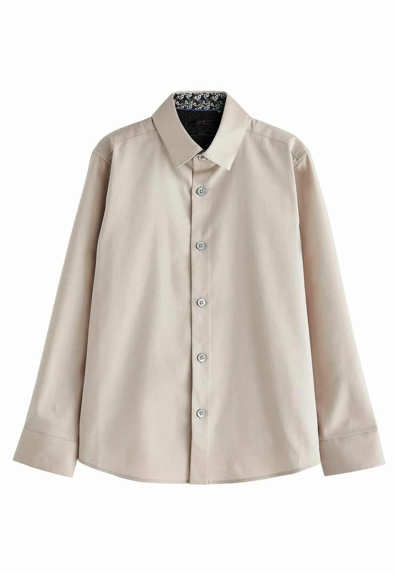 Next LONG SLEEVE SMART TRIMMED STANDARD - Skjorta - stone