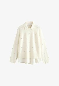 Sélectionné, white ecru sparkle