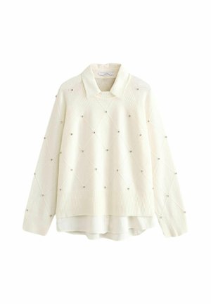 Neule - white ecru sparkle