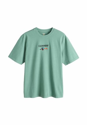Next, TALL FIT - GUINNESS RELAXED FIT T-SHIRT . - Print T-shirt - dark green