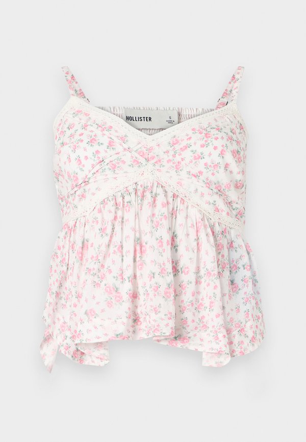 Easy Lace Trim Babydoll Top - Top - sherbert4