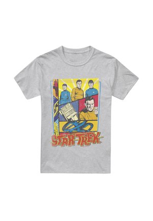 STAR TREK VINTAGE COLLAGE - Print T-shirt - mottled light grey