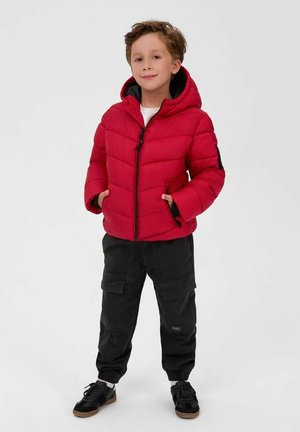 MINOTI, V-QUILT WITH REFLECTIVE PRINT - WINTER JACKET - Veste d'hiver - red