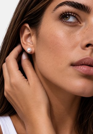 Heideman, OHRSCHMUCK PERLE - Boucles d'oreilles - white