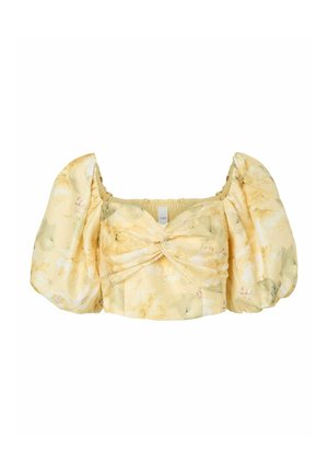 YAS, TOP YASLEMON SHORT BALLOON SLEEVED - Blouse - pale banana