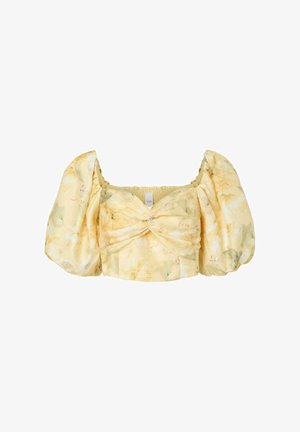 YAS, TOP YASLEMON SHORT BALLOON SLEEVED - Blouse - pale banana