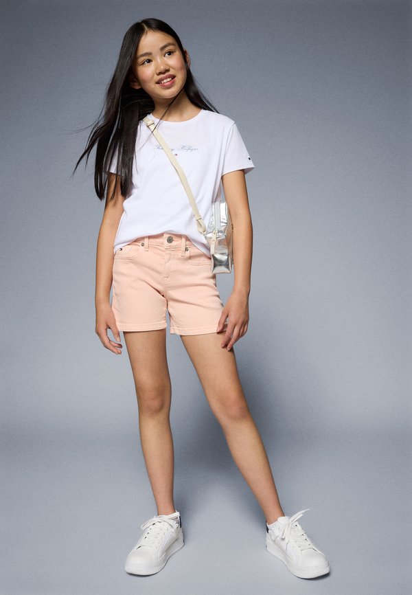 NORA - Denim shorts - coral ice3