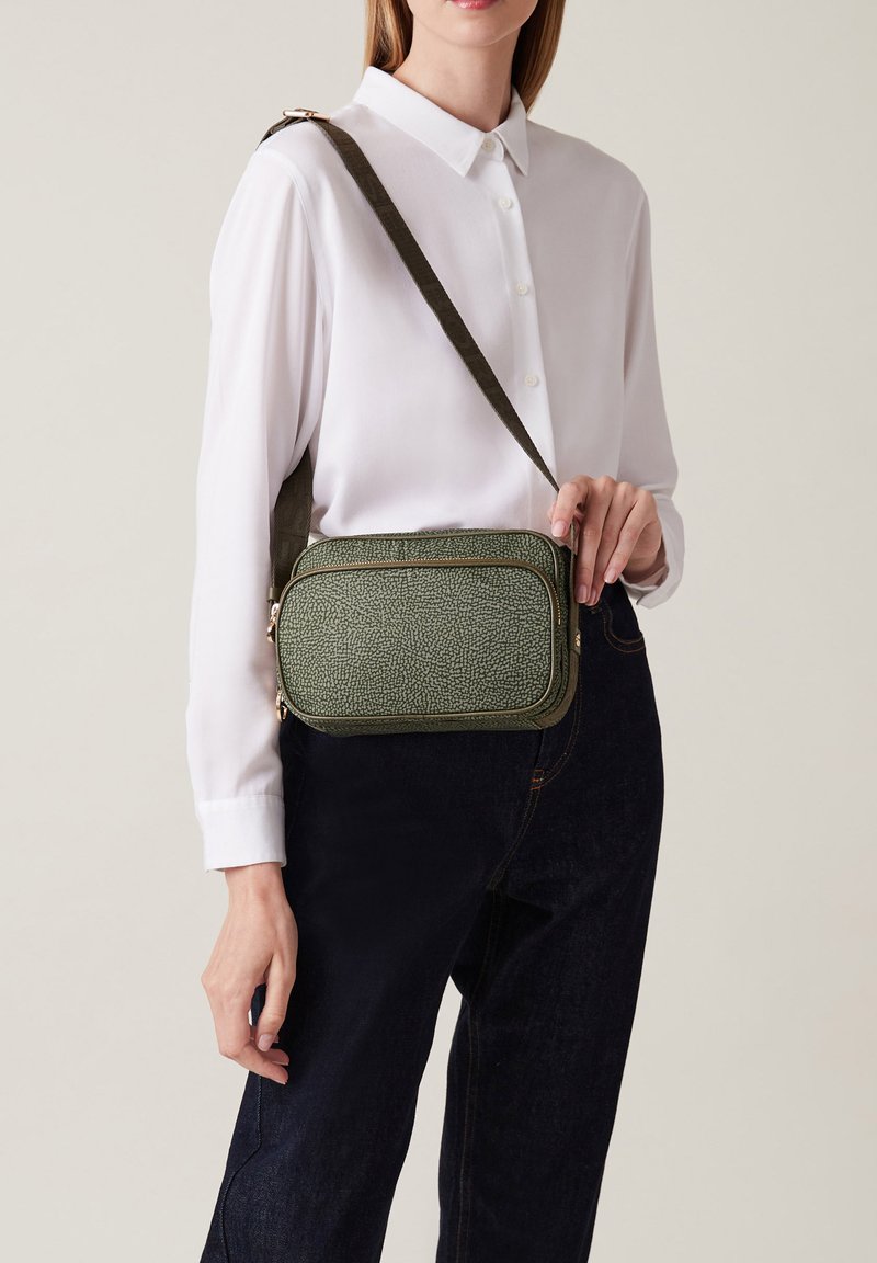 Borbonese SMALL - Borsa macchina fotografica - military green