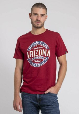 T-shirt imprimé - bordeaux