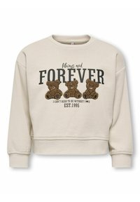 ONLY MINI KMGWILMA  - Sweatshirt - oatmeal