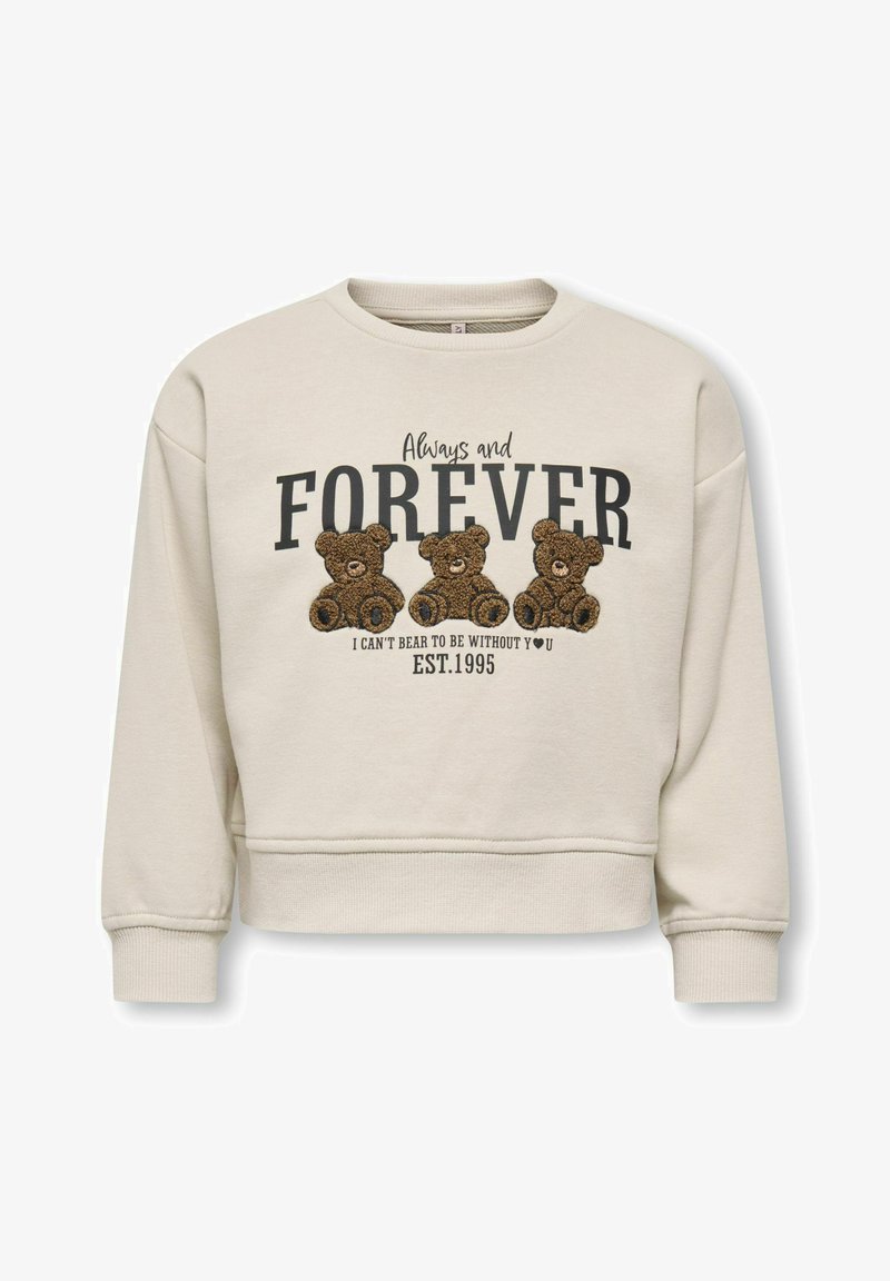 ONLY MINI KMGWILMA - Sweatshirt - oatmeal