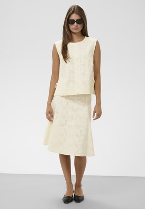 Soaked in Luxury, SLTANO CHAMY SKATER SKIRT - Falda acampanada - star white