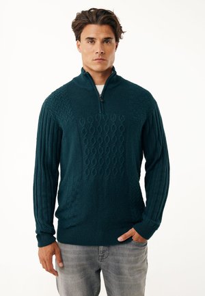 HALF ZIP - Jersey de punto - deep green
