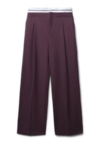 CON PINCES - Pantaloni - bordeaux
