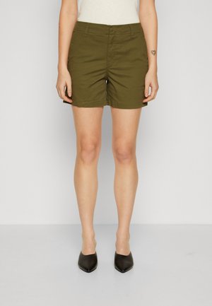 DOWNTOWN SOLID - Pantaloni scurți - army green