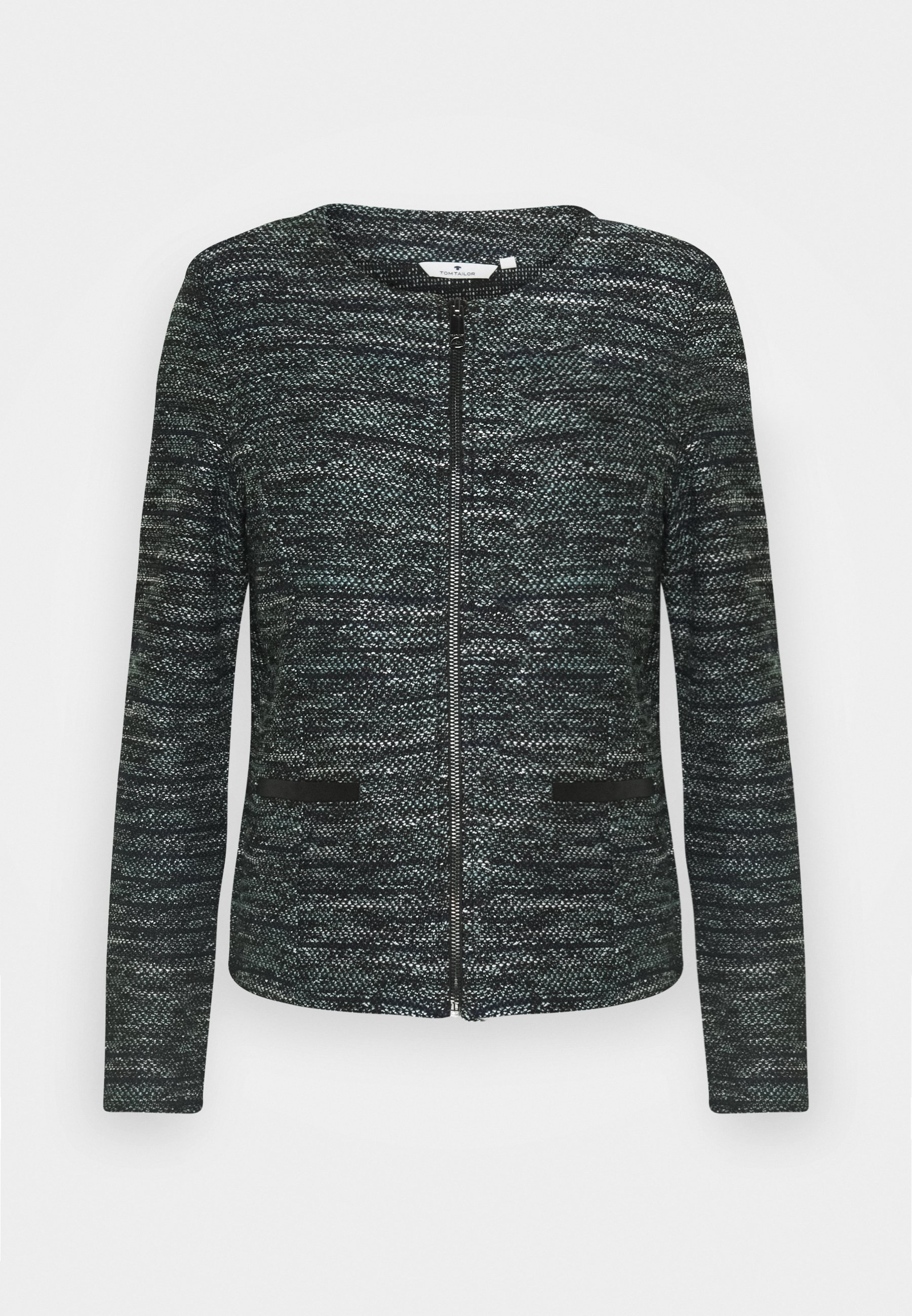 boucle blazer black