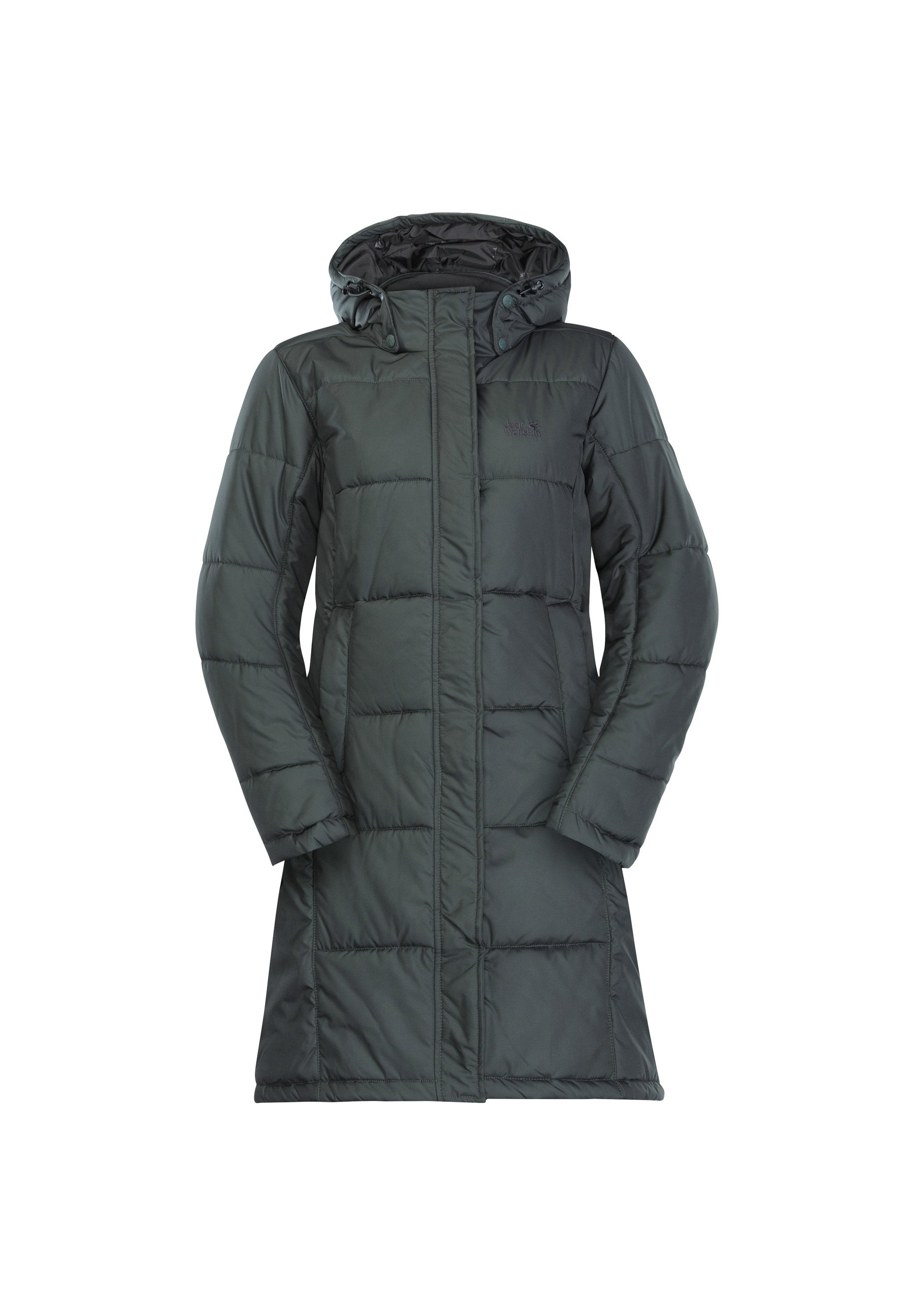 jack wolfskin grey coat