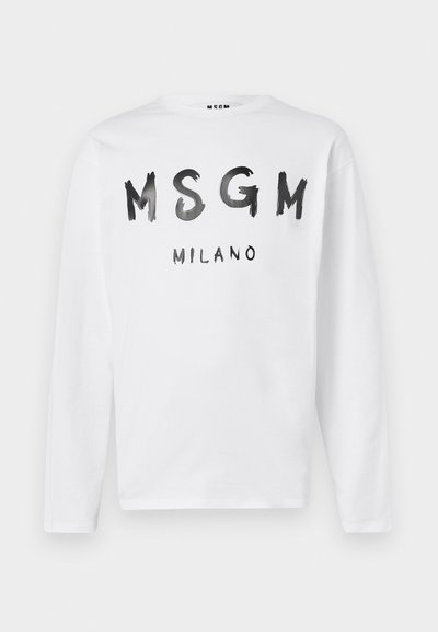 MSGM T-shirt à manches longues - optical white