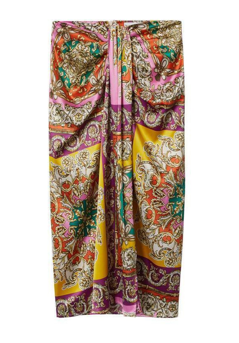 Mango DONNA - A-line skirt - purple/multi-coloured - Zalando.de