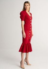 LEIMANN RITA - Abito a camicia - red