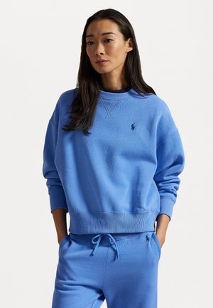 FLEECE CREWNECK PULLOVER - Collegepaita - summer blue