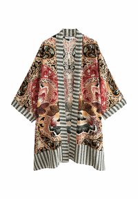 Unselected, brown cream paisley floral